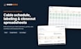 build a custom cable schedule, labeling and closeout spreadsheet