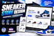 design a sneaker and shoe store with wordpress woocommerce
