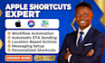 create apple shortcuts to send your eta automatically when leaving work or home
