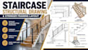 design staircase structural drawing and stringer framing layout