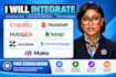 integrate creatio nutshell hubspot keap zendesk activecampaign make