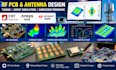 create rf pcb circuit rf antenna tunning, antenna array simulate in cst hfss ads