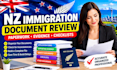 review nz immigration document, supporting evidence and application paperwork