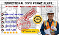 prepare deck permit plans with framing layouts and construction details