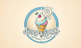 do unique ice cream logo design for you
