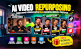 create ai video repurposing, repurpose content, repurpose video, podcast clips