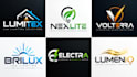 design a professional, lighting, electronics, technology, electrical led logo