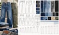 create denim tech pack, jeans cad flats, cargo pants, size grading, factory spec