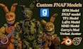 port, create custom sfm model, fnaf model, tf2, l4d2, vrchat acatar, 3d model