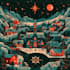 design a custom flat style christmas illustration