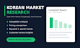 do korean market research and competitor analysis