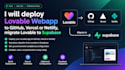 deploy lovable webapp to github, vercel or netlify, migrate lovable to supabase