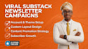 run substack  newsletter campaign and organic substack promotion