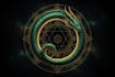 design awesome serpent symbol logo