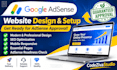 design an adsense ready website with guaranteed approval
