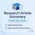summarize long research study