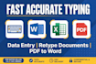Do fast accurate typing data entry and retype any documents by Francik4 ...