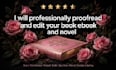 professionally proofread and edit your book, ebook and novel