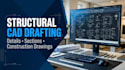 draft structural details and construction drawings in autocad