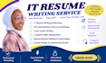 write an ats friendly IT resume, tech resume, and IT CV