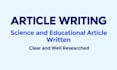 write clear articles on science and physics