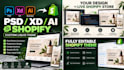convert PSD or adobe xd design into a custom shopify theme