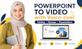 convert a power point presentation to powerpoint video with voice over narration