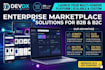build a custom multi vendor marketplace app and website for b2b or b2c