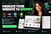 clone website migration, woocommerce prestashop magento to shopify seo migration