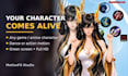 animate your game character into a green screen dance or action video