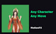 animate your game character into a green screen dance or action video
