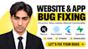 do website and app bug fixing