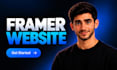 design and develop a modern converting framer website as a framer redesign