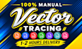 redraw, vectorize, convert logo or graphic to vector