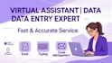 do accurate data entry and virtual assistance
