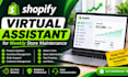 shopify virtual assistant for weekly store maintenance shopify manager