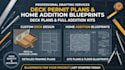 draft deck permit plans, sunroom, and home addition blueprints