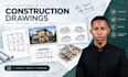 draft structural and construction drawings in autocad