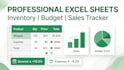 custom excel spreadsheet with formulas and inventory