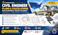 create civil engineering plans, site drawings and calculations