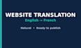 translate your website into natural french