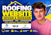 build wordpress roofing website, wix gohighlevel contractor website redesign