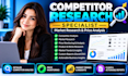 research competitor prices and create a market comparison report