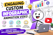 create custom engaging infographic animation video