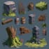 game assets, props, icons, tileset, items for unity