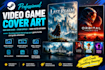 create steam banner design game header art steam capsule cover game graphics