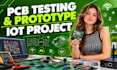 do testing circuit pcb tester and prototype and design circuit for iot project