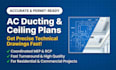 design professional ac ducting layout and ceiling hvac plans