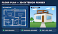 design house renovation, remodeling and interior design plan