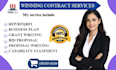 research government contracts and write rfp proposals